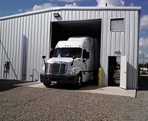 Garages for work vehicles