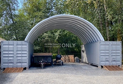 R 20' x 7' x 40' Container Cover
