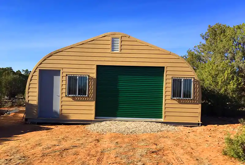 2 large storage steel buildings
