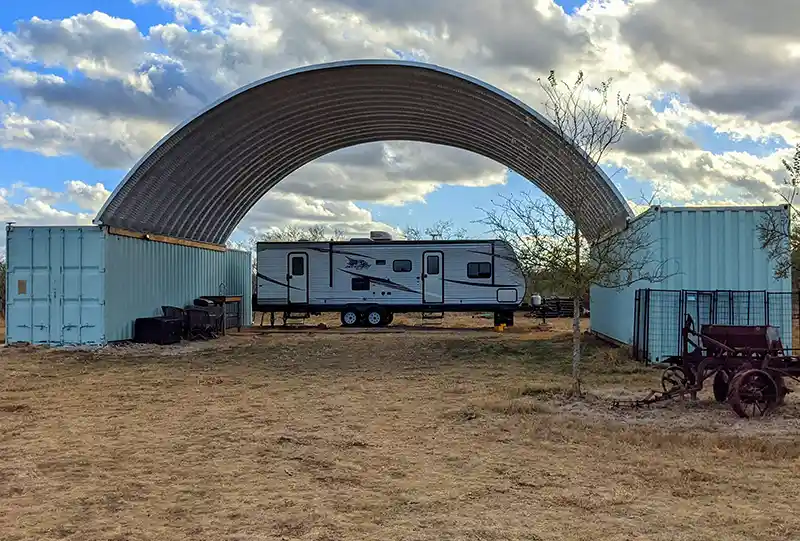 7 large storage steel buildings