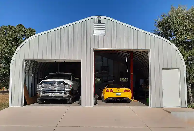 2 residential buildings steel buildings garage
