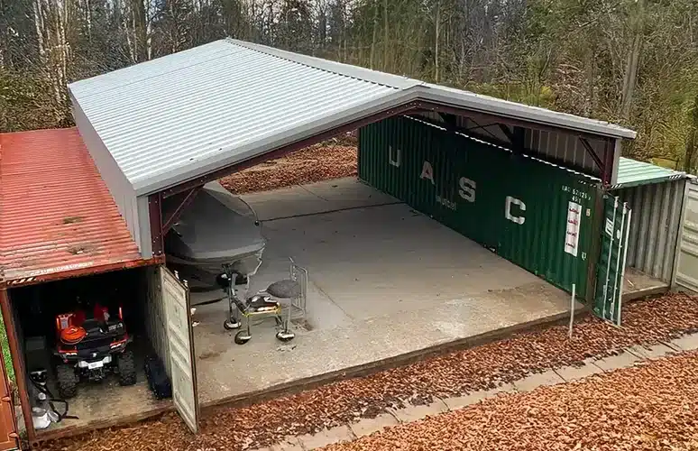 container cover metal roof