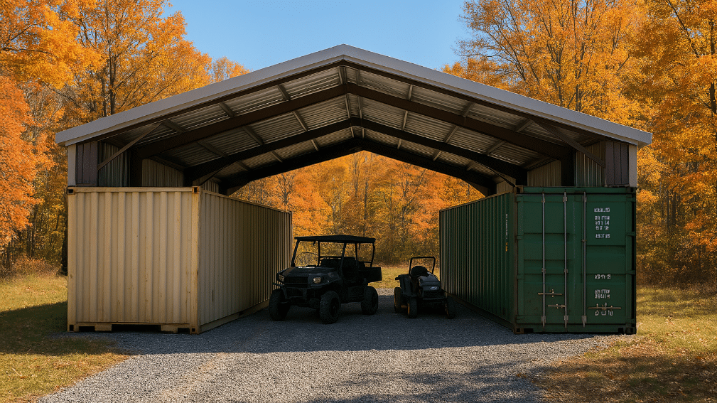 40' x 40' Container Cover