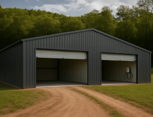 Slate Color Prefab Steel Buildings for Your Electric Truck