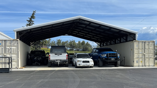 40' x 40' Container Cover