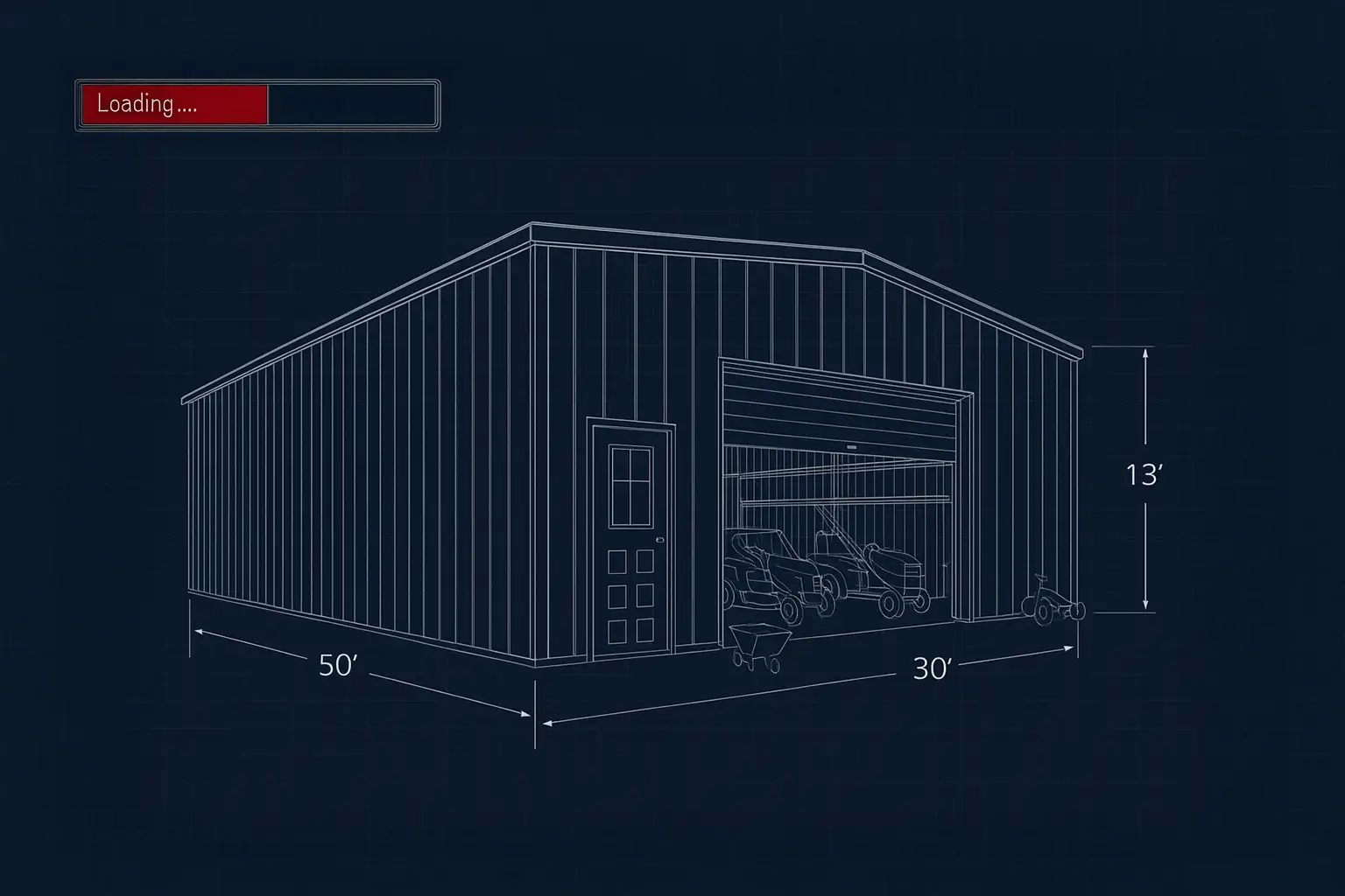 DIY 30 x 50 Steel Building