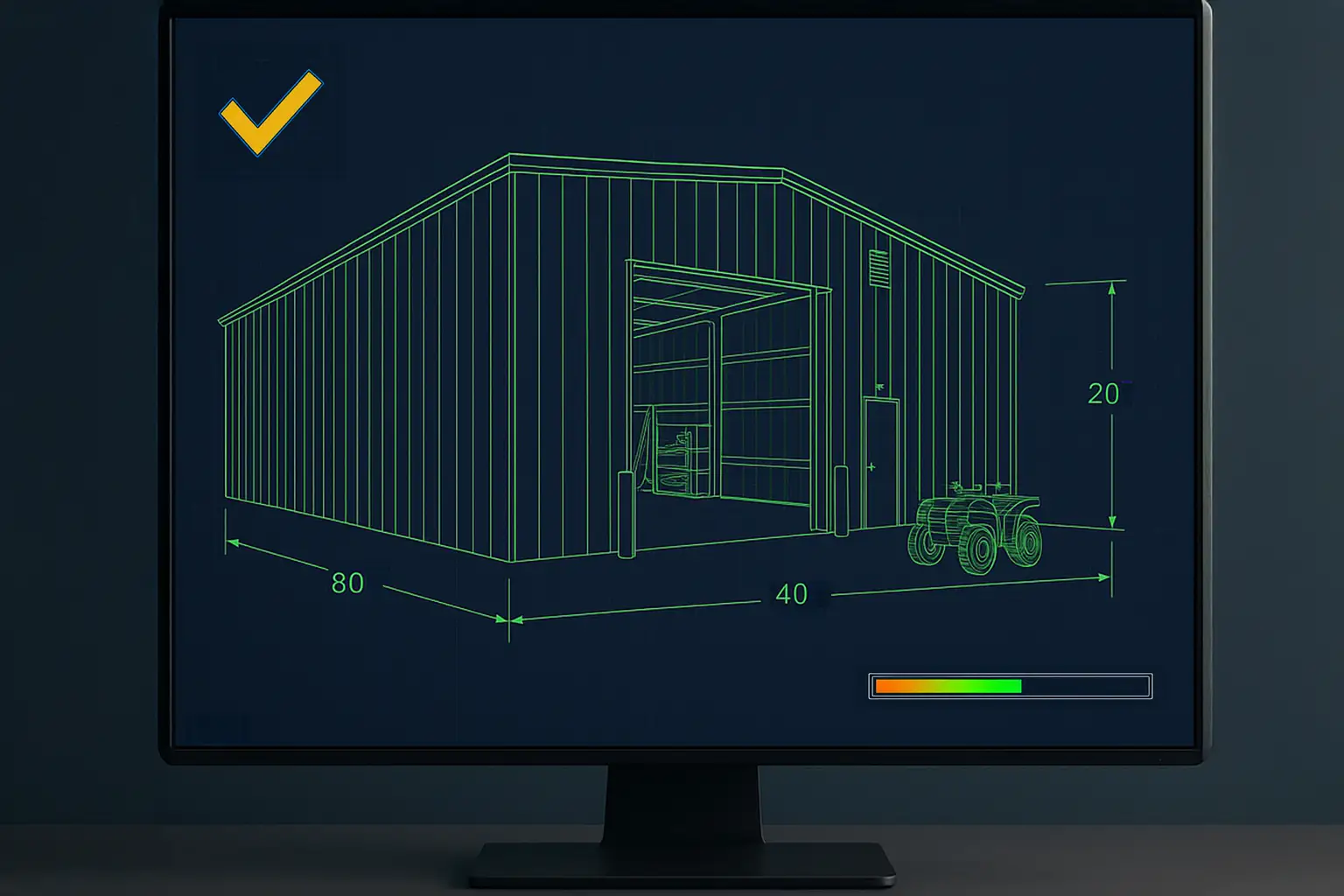 40 x 80 Steel Building