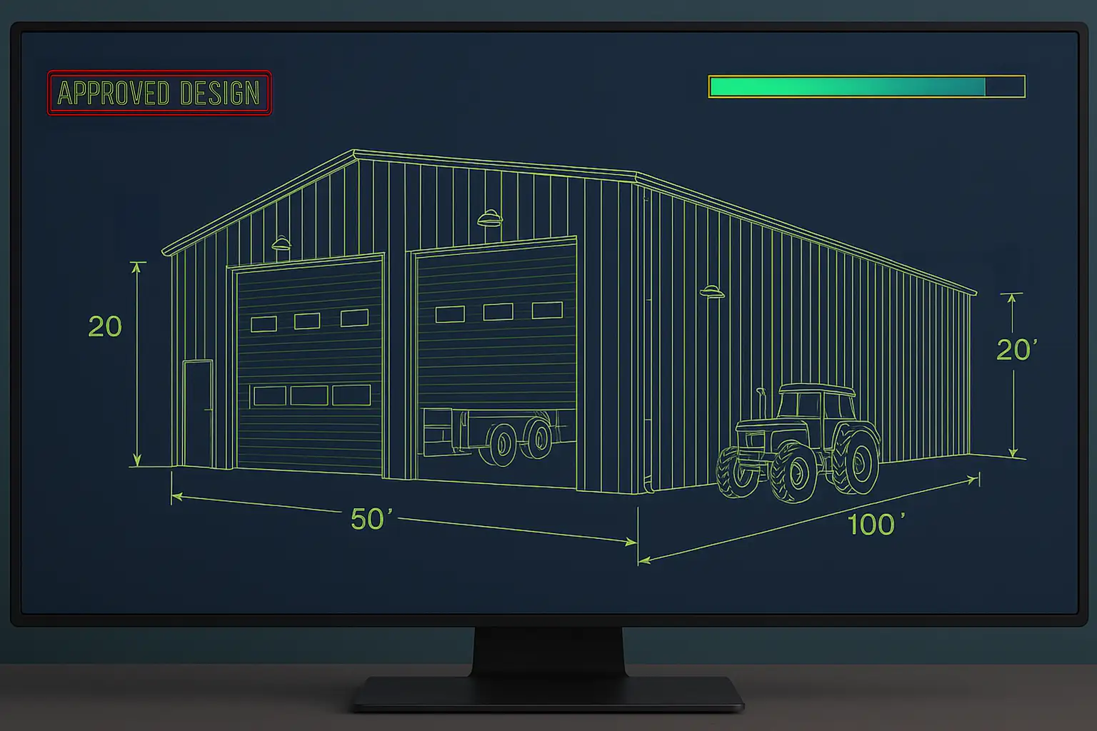 50 x 100 Steel Building